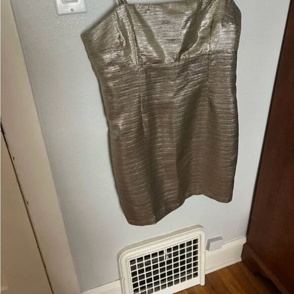 Lovers + Friends Revolve The Karine Metallic Mini Dress in Pale Gold - Picture 5 of 7